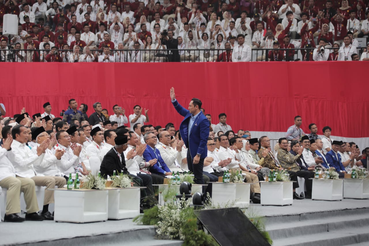 You are currently viewing Hadiri Penutupan Rapimnas Partai Gerindra, AHY: Demokrat Selalu Siap Bersinergi Untuk Rakyat